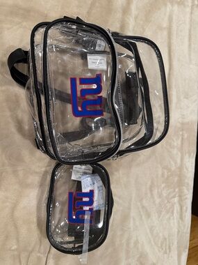 NFL Giants Clear Mini Bag Set